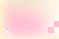 Pink pastel gradient background psd in abstract memphis style with funky border