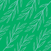 Blue eucalyptus leaf pattern vector on green botanical background