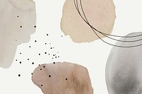 Abstract background vector in brown watercolor