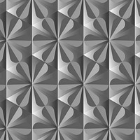 Abstract 3D geometric pattern grey background