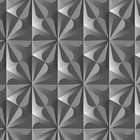 Abstract 3D geometric pattern psd grey background