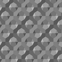 Abstract 3D geometric pattern psd grey background