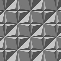 Kite 3D geometric pattern psd grey background in modern style