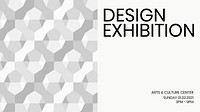 Design exhibition geometric template vector ad banner geometric modern style<br /><br /> 