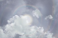 Sky background with sun halo