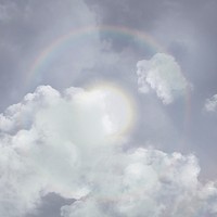 Sky background psd with sun halo