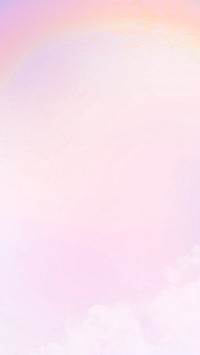 Pastel background with aesthetic pink gradient sky