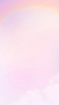 Cute background psd with rainbow