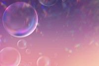 Clear bubbles psd aesthetic background