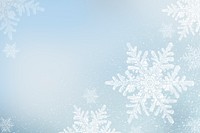 Snowflakes on blue winter background