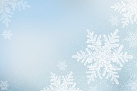 Snowflakes psd on winter background