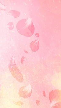 Aesthetic rose petal psd background