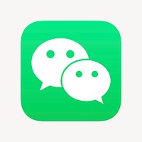 WeChat psd social media icon. 7 JUNE 2021 - BANGKOK, THAILAND