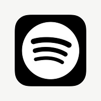 Spotify flat graphic icon for social media. 7 JUNE 2021 - BANGKOK, THAILAND