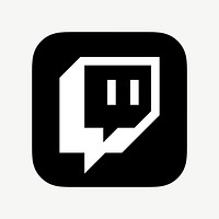 Twitch flat graphic icon for social media. 7 JUNE 2021 - BANGKOK, THAILAND