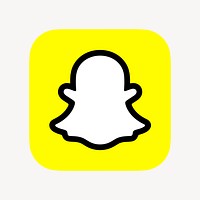 Snapchat psd social media icon. 7 JUNE 2021 - BANGKOK, THAILAND