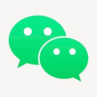 WeChat psd social media icon. 7 JUNE 2021 - BANGKOK, THAILAND