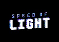 'Speed of Light' typography vector