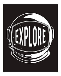 Explore astronaut illustration wall art print and poster.