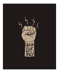 You&#39;ve got this illustration wall art print and poster.