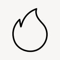 Fire web outline icon psd for popular downloads