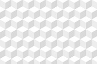 Gray background vector in white cube patterns