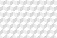 Geometric background psd in white cube patterns