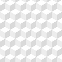 Geometric background vector in white cube patterns