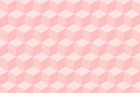 Geometric background psd in pink cube patterns