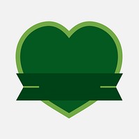 Heart cruelty-free badge sticker vector for products packaging