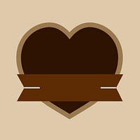 Heart cruelty-free badge sticker vector for products packaging