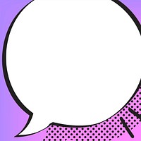 Background psd comic speech bubble, cartoon pop art style