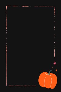 Pumpkin vector Halloween day frame
