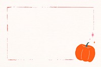 Pumpkin psd Halloween day frame