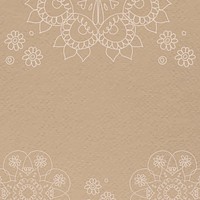 Diwali Indian mandala brown background vector