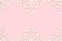 Pink Diwali Indian mandala background