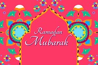 Ramadan Mubarak banner template vector