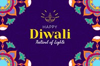 Template Diwali festival vector banner