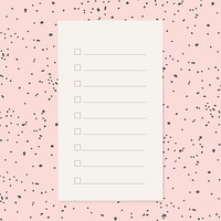 To do list sheet stationery graphic