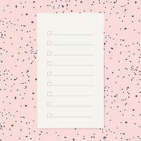 To do list sheet vector stationery graphic