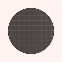 Blank brown grid memo pad psd graphic