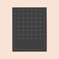 Blank brown grid notepaper psd graphic