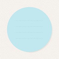 Blank blue lined notepad psd graphic