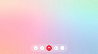 Incoming call interface vector background with design space