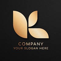 Elegant business logo psd with K letter design
