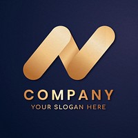 Elegant business logo vector with N letter design