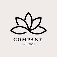 Business logo psd floral brand design