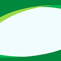 Green curve border background with design space