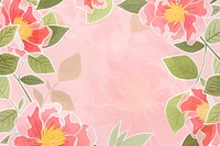 Hand drawn rose background vector