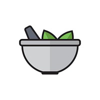 Illustration of mortar and pestle